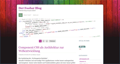 Desktop Screenshot of foobarblog.net